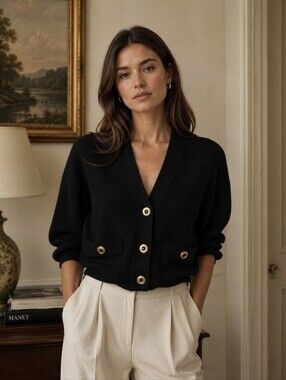 Vintage St. John Cropped Cardigan